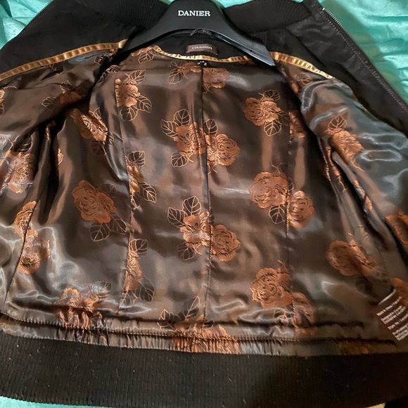 Damier leather coat - Picture 3 of 5